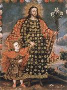 Dirck van  Delen st.joseph and the christ child oil on canvas